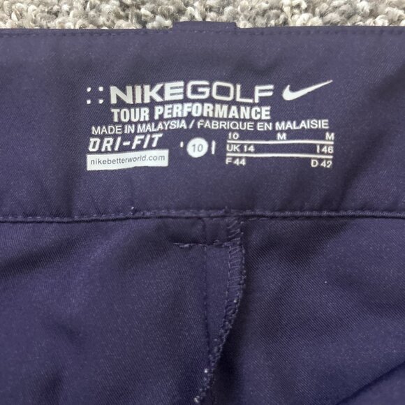 Nike Golf Tour Performance Dri-Fit Classic Skort Skirt Dark Purple Size 10 - Picture 7 of 9